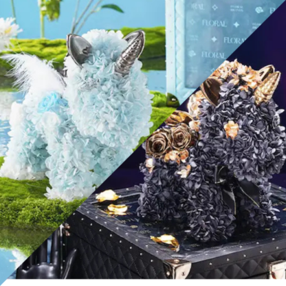 FLORAL "blue black 2-color set"(お問い合わせ専用オーダー)